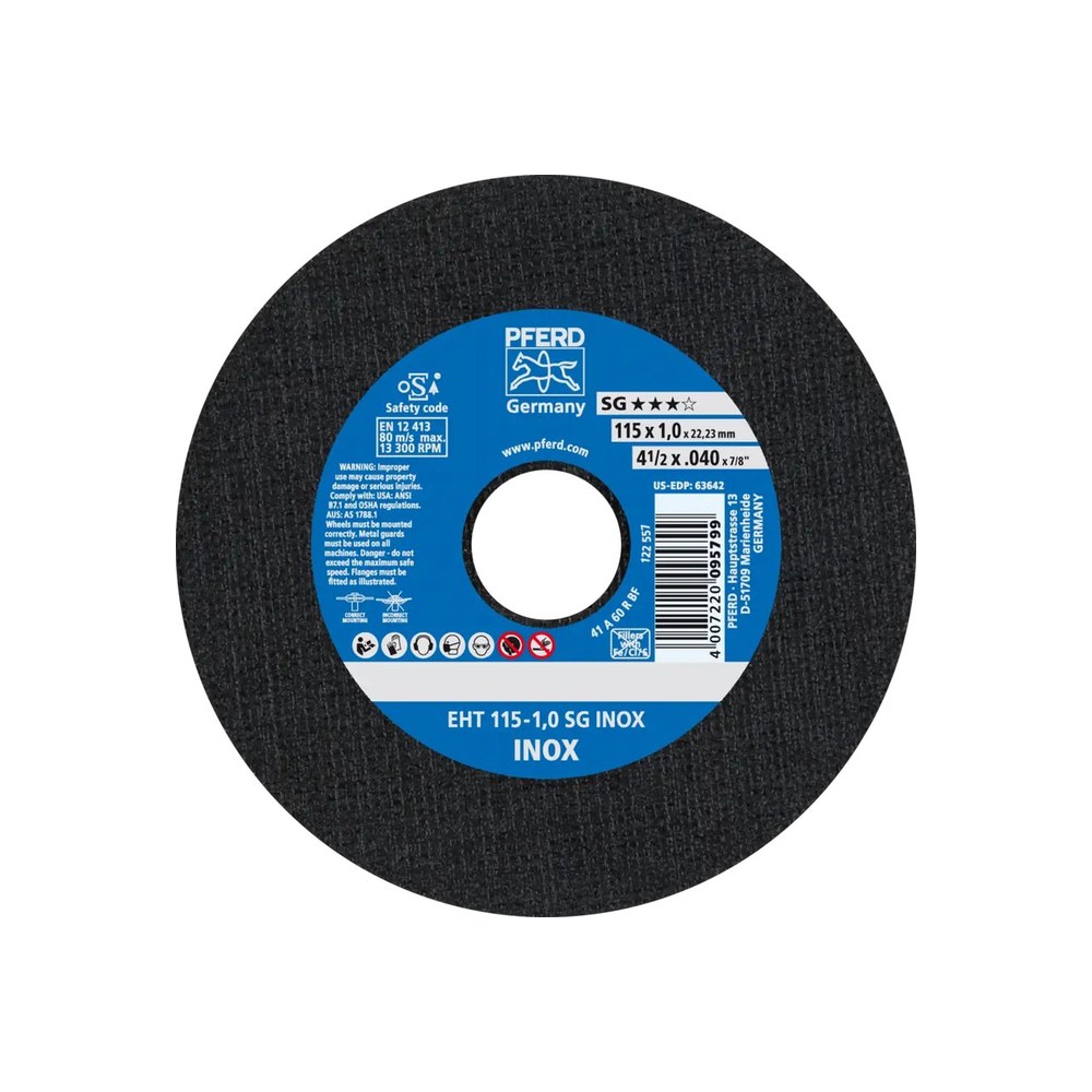 Cut-off wheel EHT 115-1,0 SG INOX