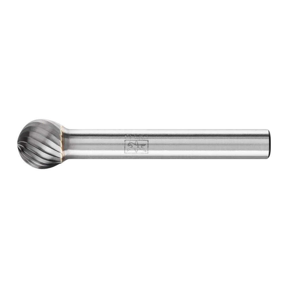 Tungsten carbide burr KUD 1009/6 Z3, ball shape